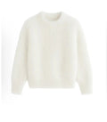 White mohair sweatshirt